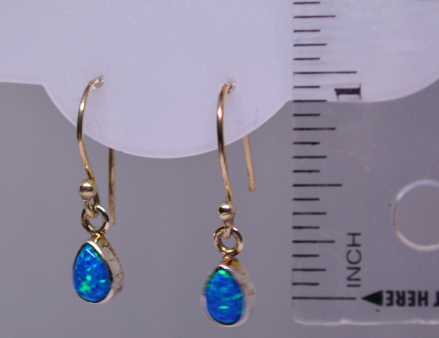Blue Opal Teardrops