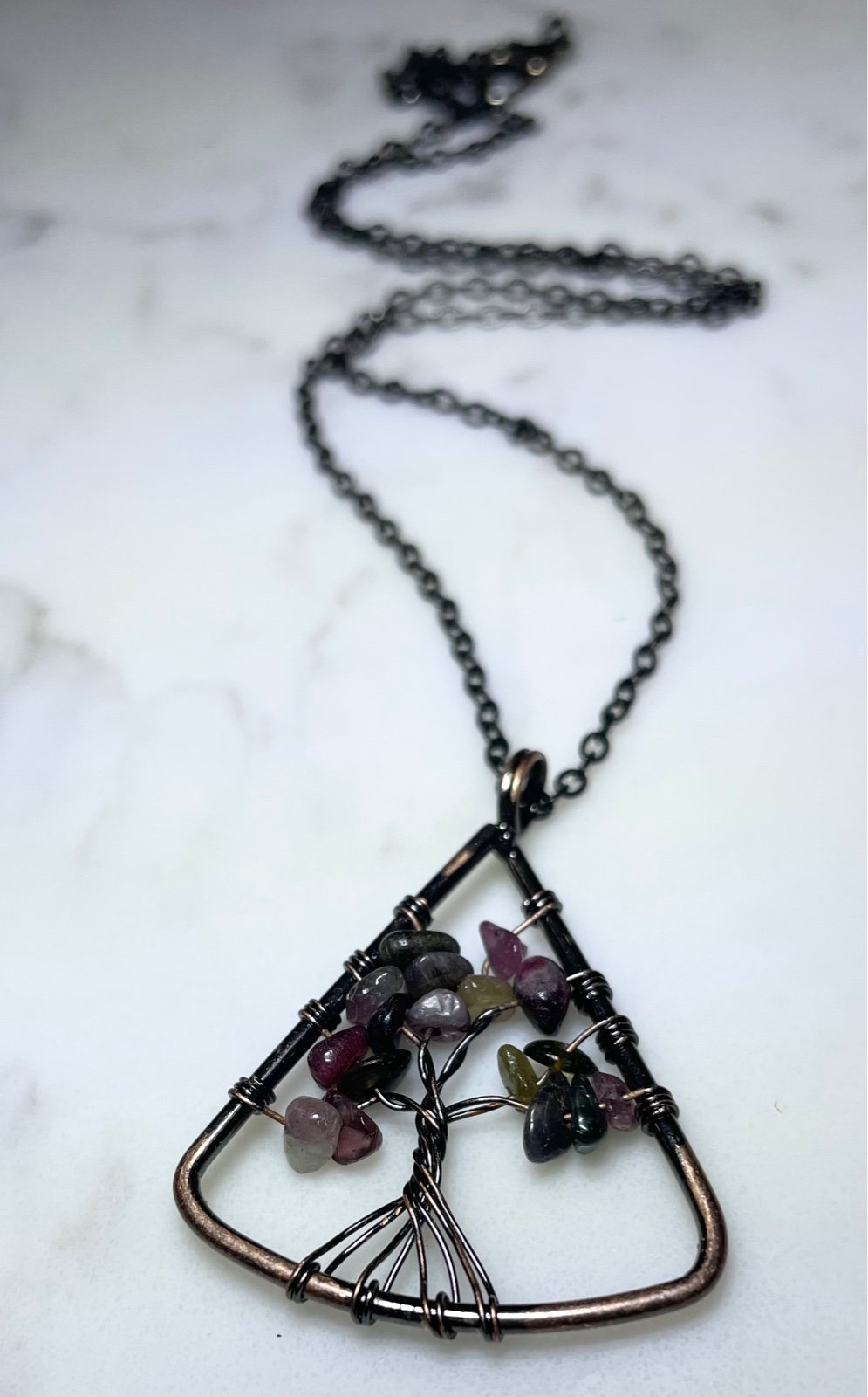 Triangle Gemstone Tree of Life