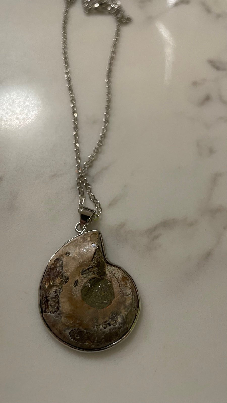 Ammonite Spiral Necklace