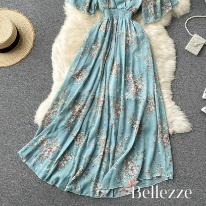 Vestido Bellezze  Floral Dress