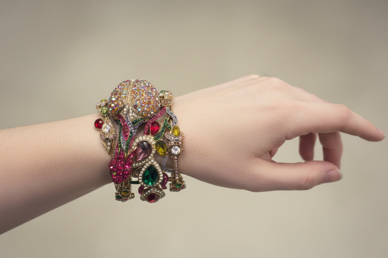 Vintage Peacock Bracelet