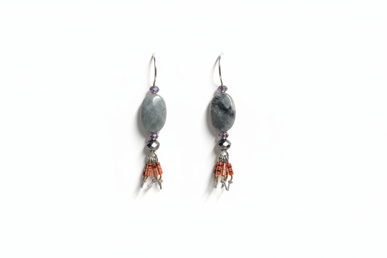 earrings on a white card