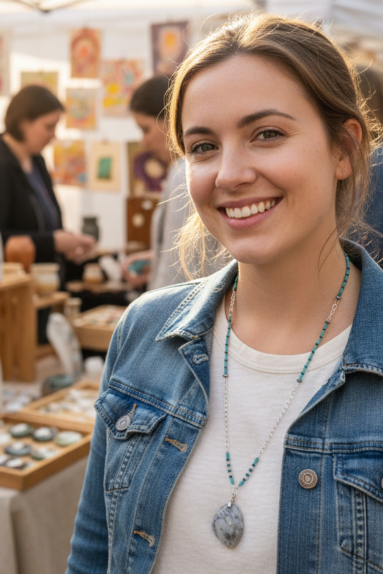 Gemstone necklace