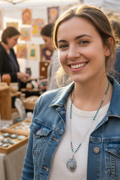 Gemstone necklace