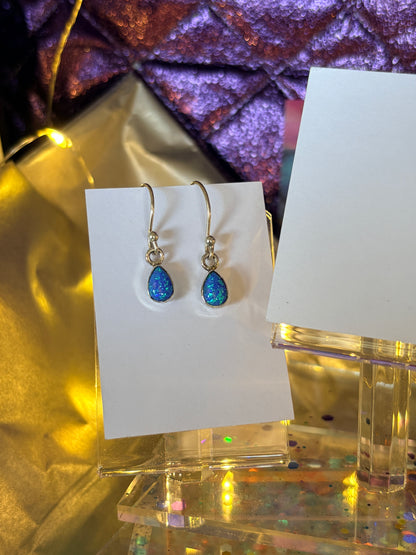 Blue Opal Teardrops