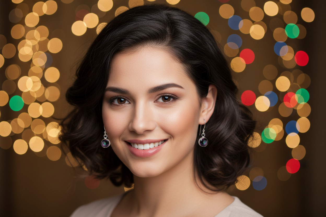 Mystic Topaz earrings