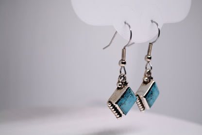 Turquoise drop and dangle earrings