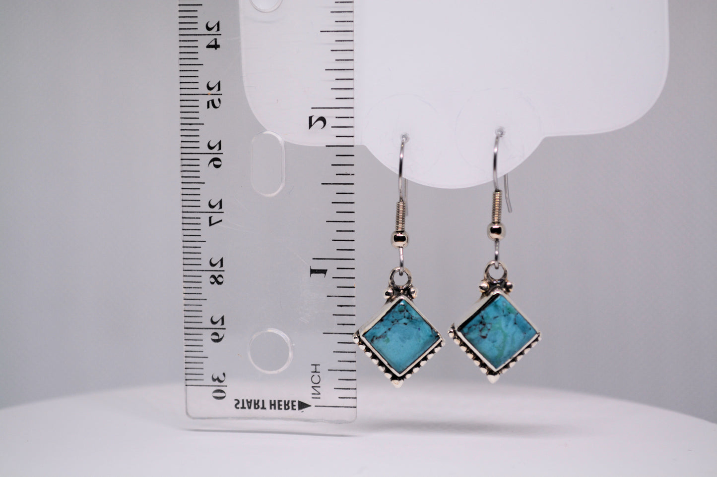 Turquoise drop and dangle earrings