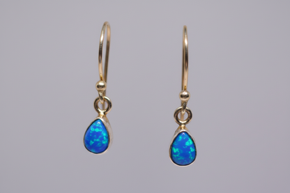 Blue Opal Teardrops