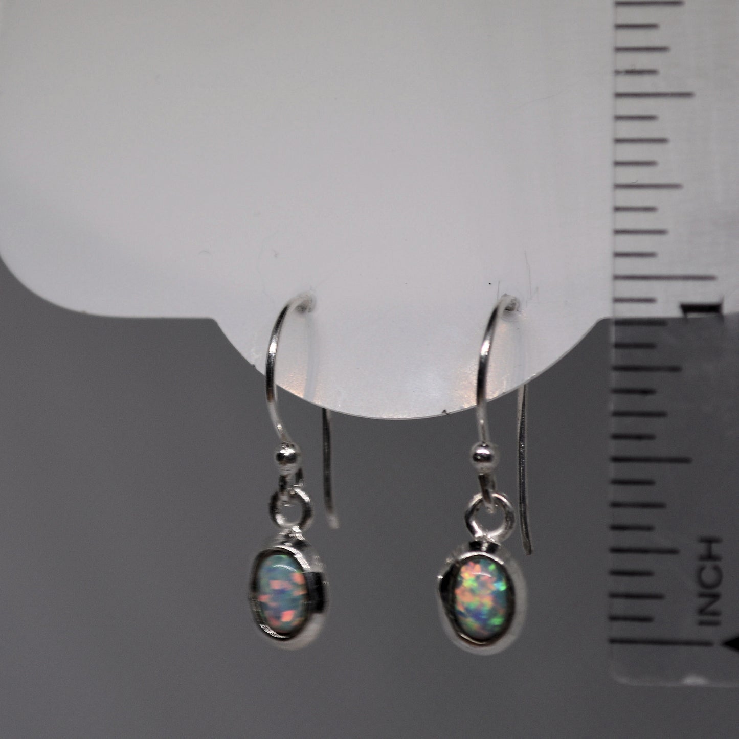 White Opal Earrings