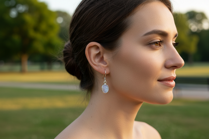 Rainbow Moonstone Earring