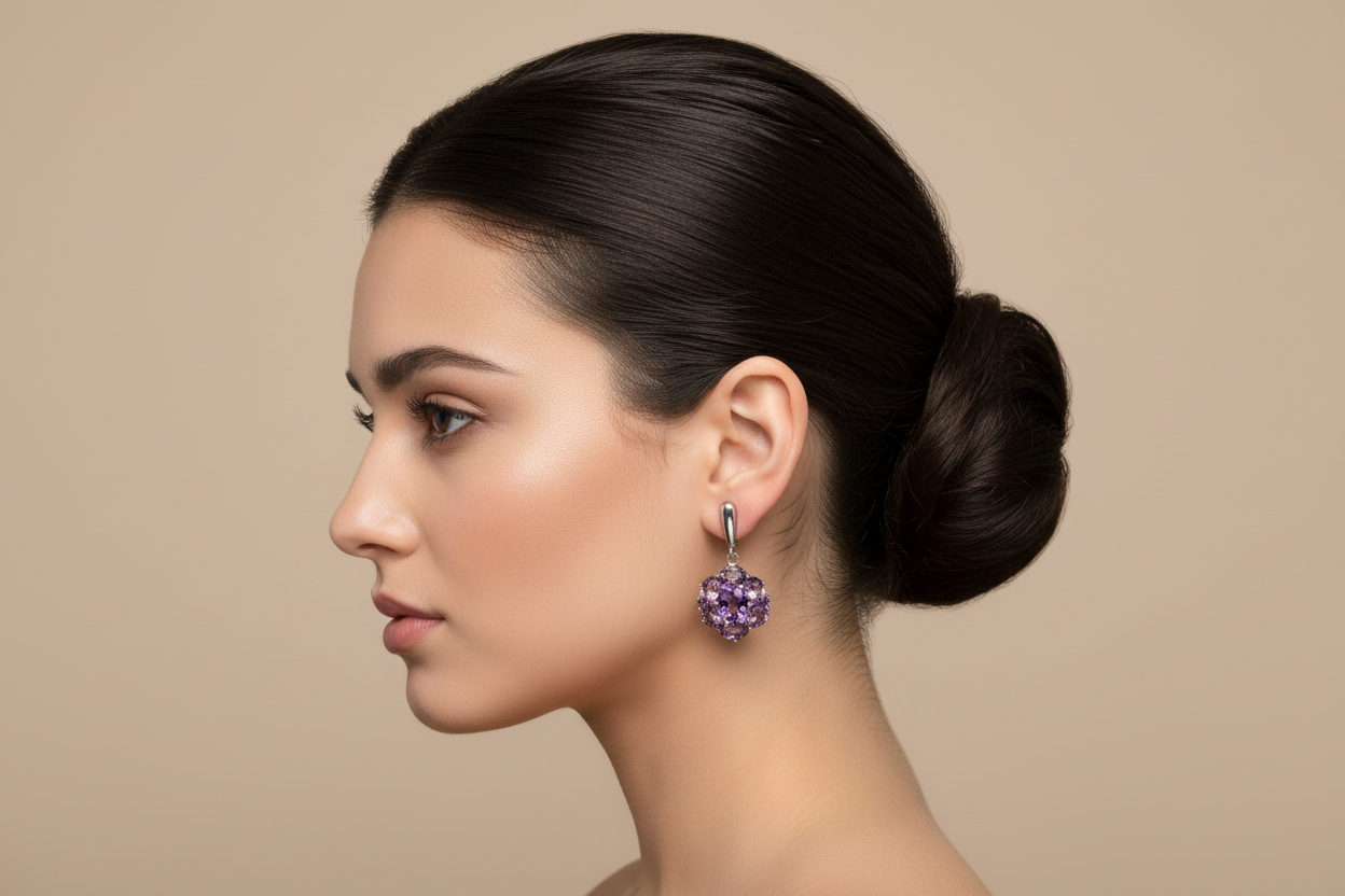 Dazzling Amethyst Earrings