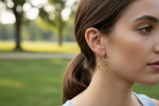Golden Star Earrings
