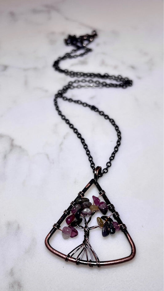 Triangle Gemstone Tree of Life