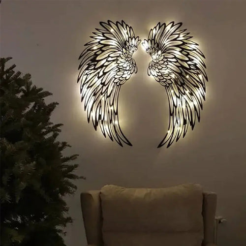 Angel Wings Wall Art With LED Lights