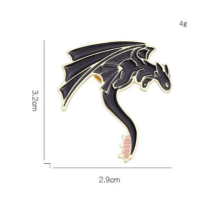 Monster Dragon Enamel Pins