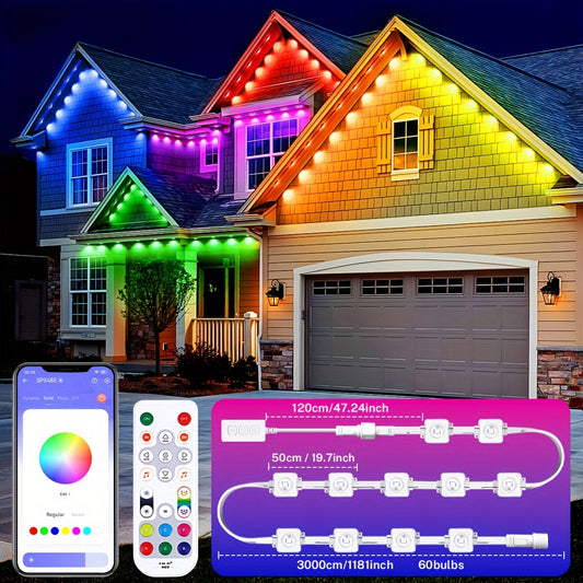 Smart Colorful Outdoor Lights With 75 Scene Modes