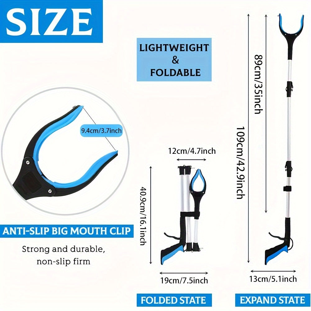 Extra Long 43" Grabber Tool with Magnetic Tip