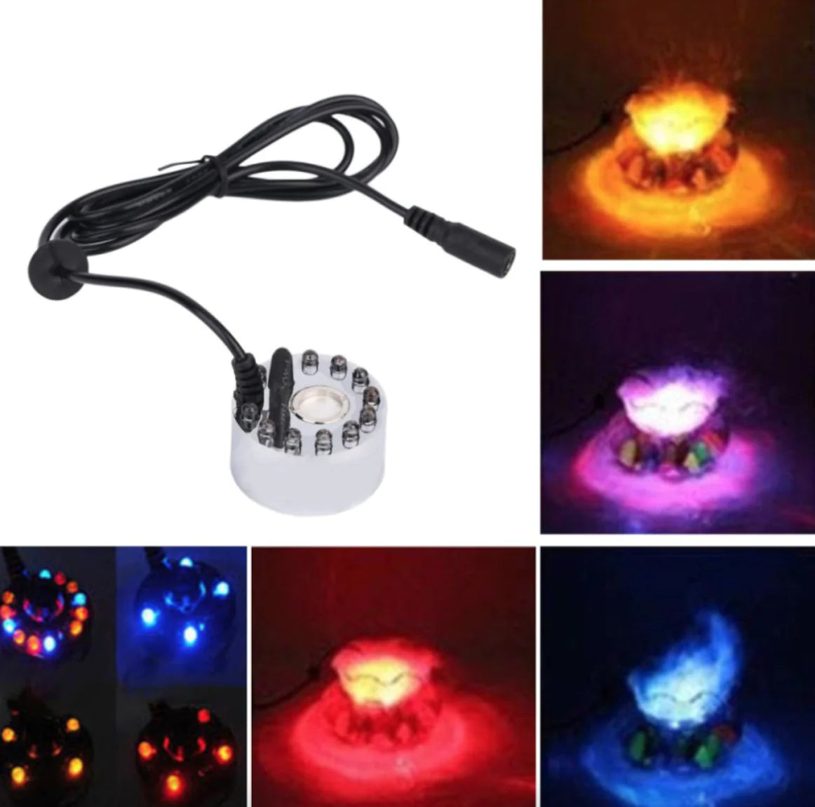 Ultrasonic Fogger with Colorful Lights