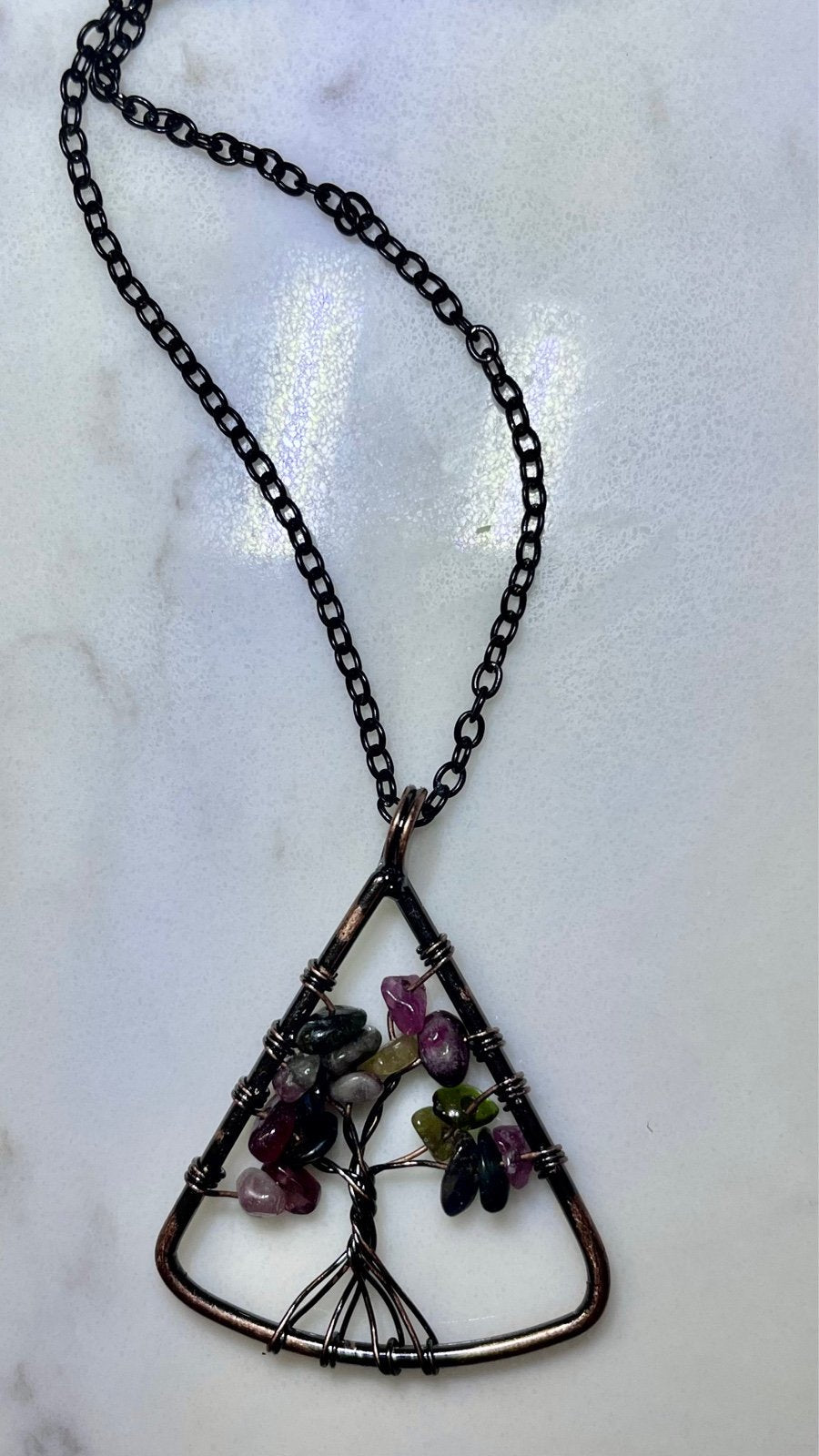 Triangle Gemstone Tree of Life