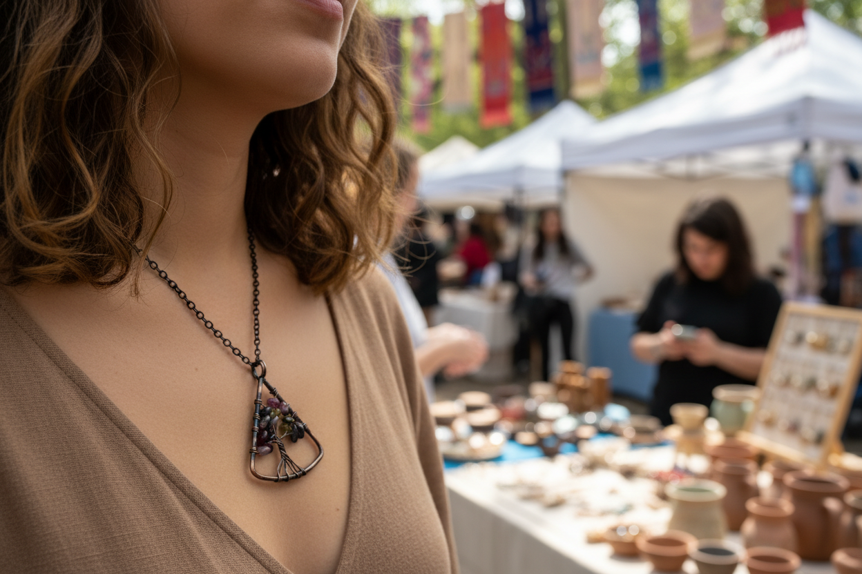 Triangle Gemstone Tree of Life